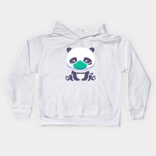 PANDA and his mask Kids Hoodie